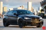 BMW X6 M Matte Black on Vossen Wheels (HF-2) 2019 года